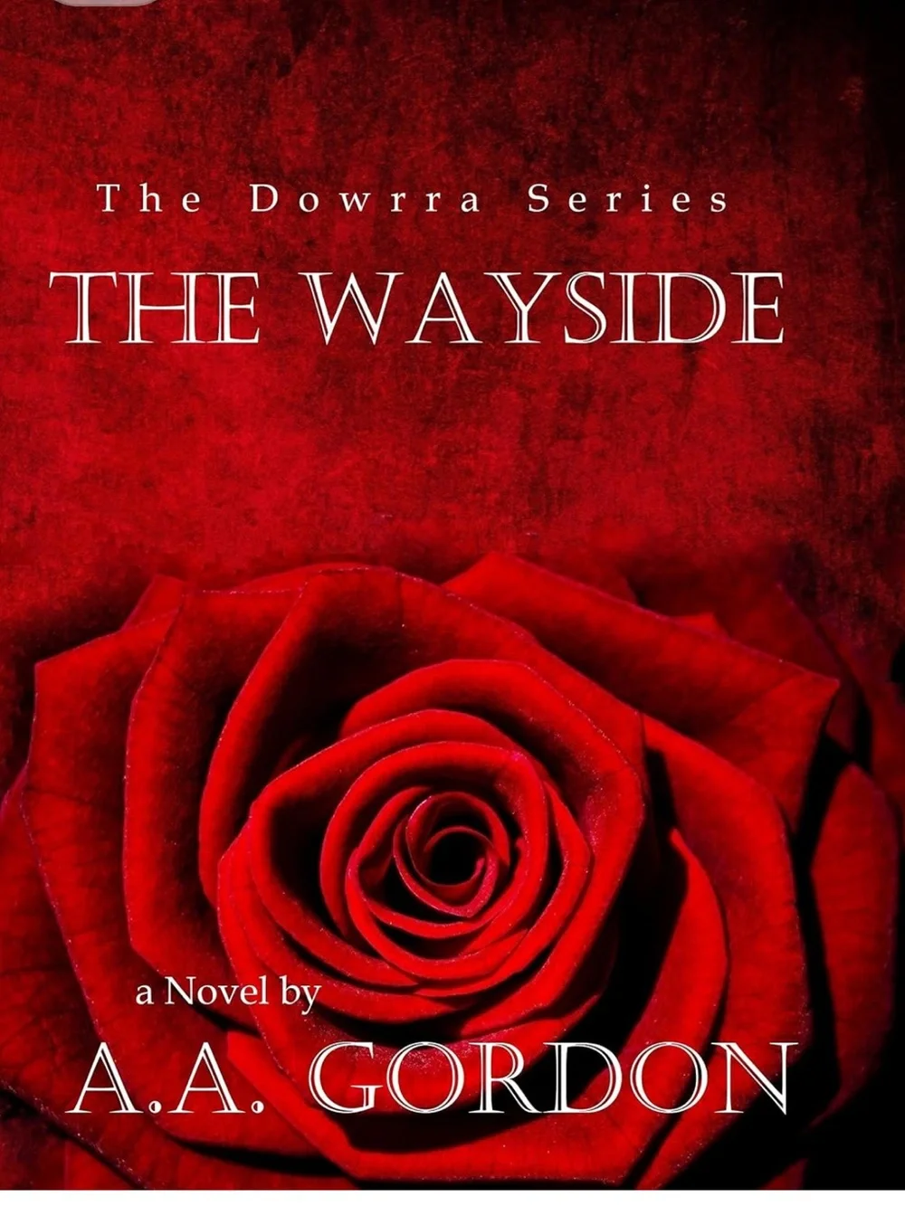 The Wayside Paperback Book Cover - Red Rose Design